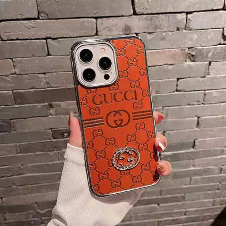 iphone16 15 14ケースグッチgucciブランドラインストーン付きファッション激安