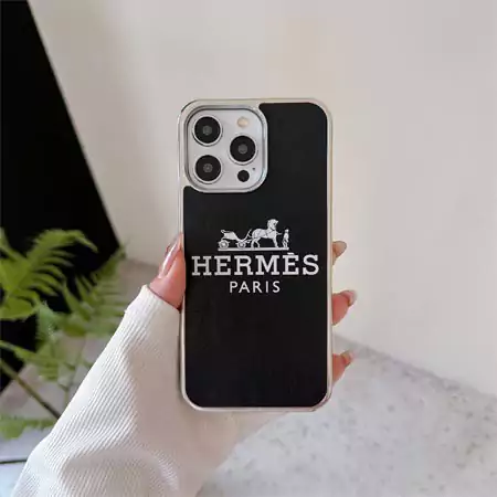 iPhone 16/15/14 Plusケースハイブランド[エルメスHermes]風おしゃれ革激安