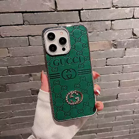 iphone16 15 14ケースグッチgucciブランドラインストーン付きファッション激安