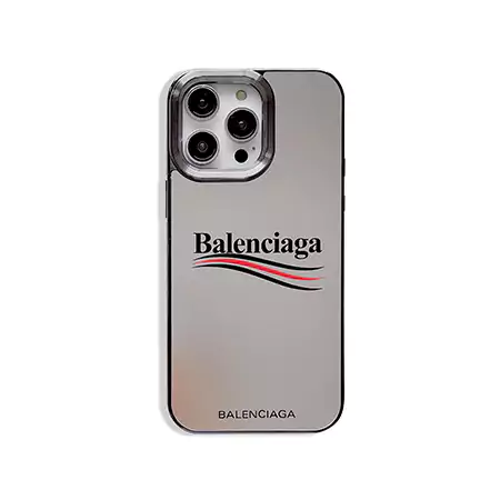 iPhone 16/15/14 plusハイブランド[balenciagaバレンシアガ]風ブランドロゴ電気メッキファッション韓国大人耐衝撃販売カバー