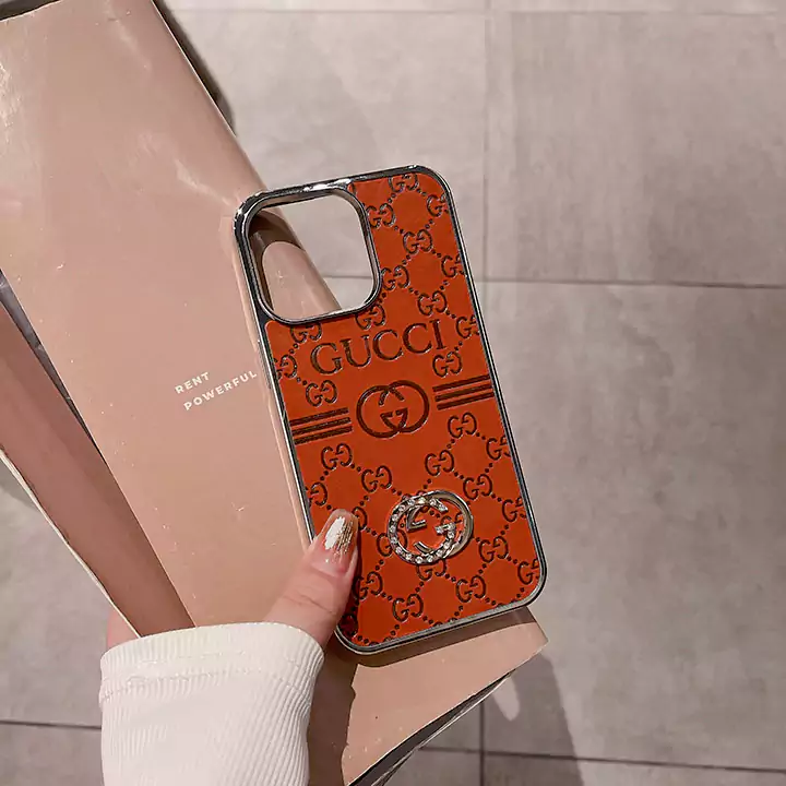 ハイブランドアイフォン16plus 15plus 14plusグッチGucci携帯ケースメタルロゴ流行り個性的高校生